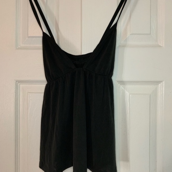 Express Black Low Cut Flowy Tank Top Size Small - Picture 3 of 8